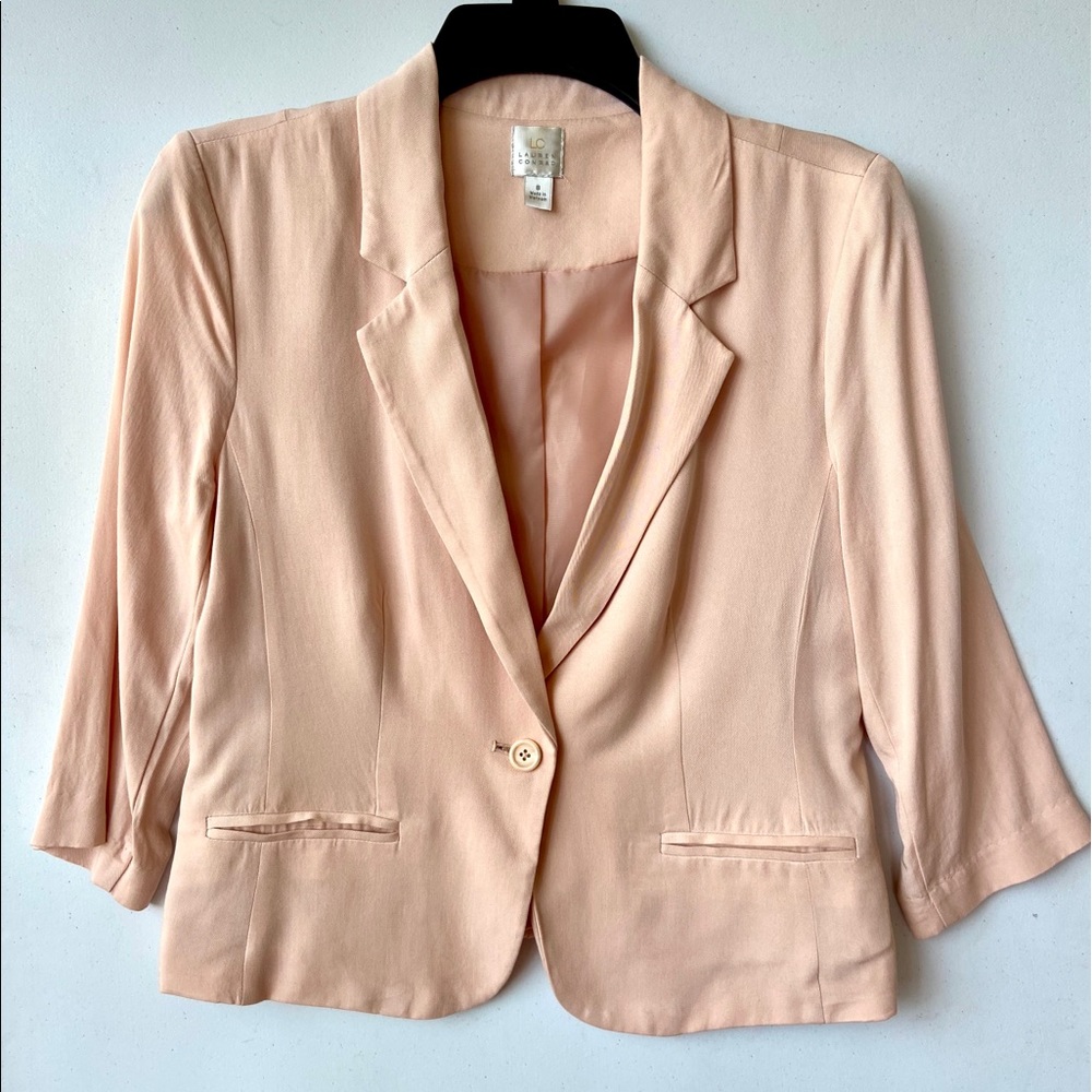 LC Lauren Conrad Bella Rose Fitted Blazer